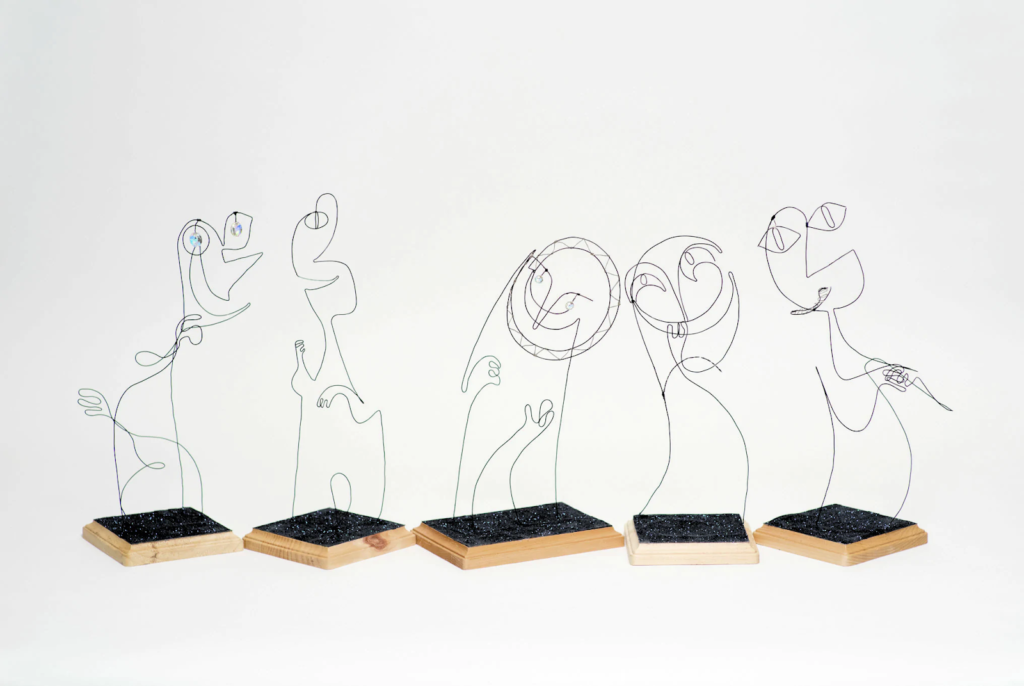 Wire figures of Soul Characters