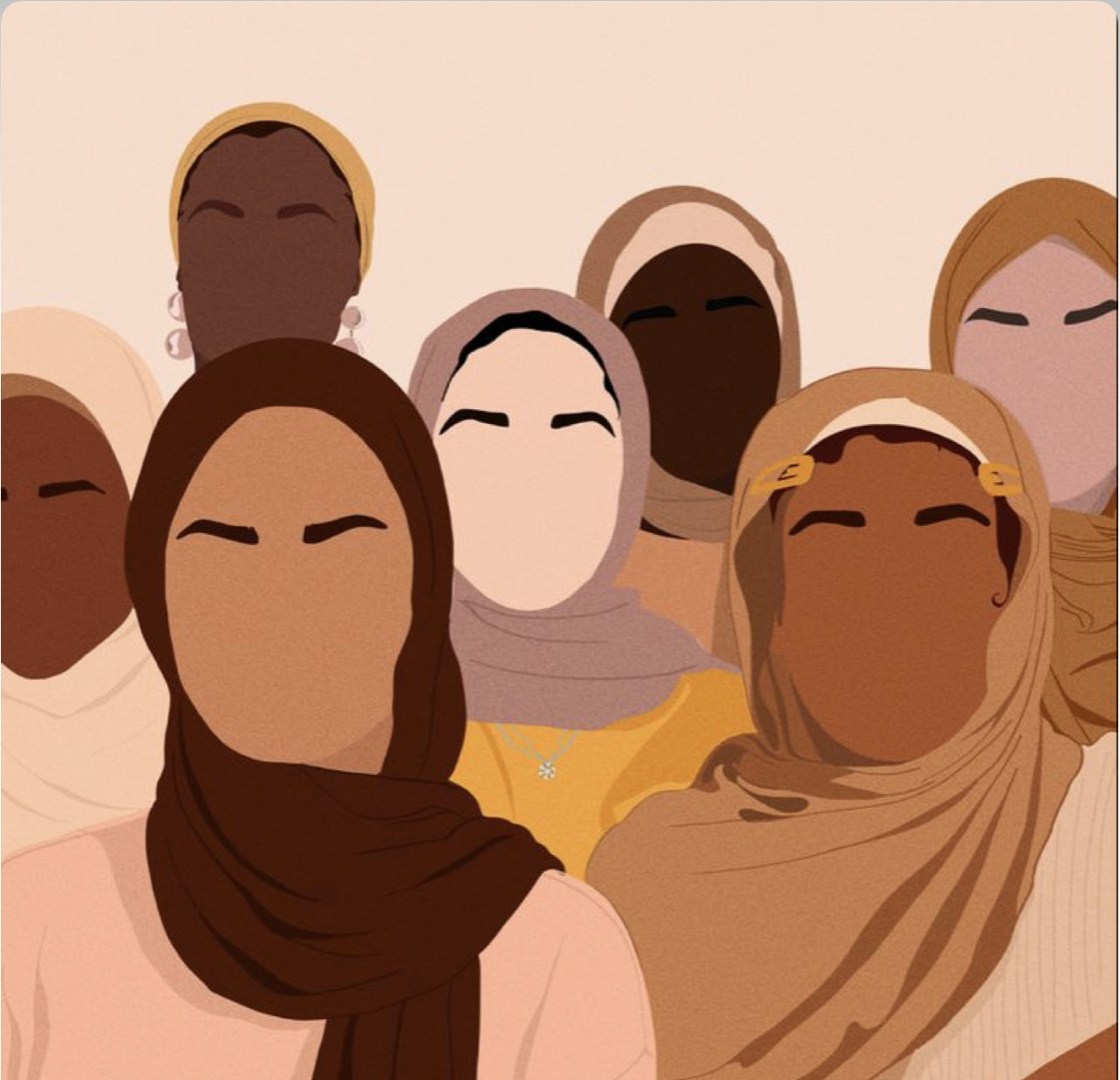 Women in hijabs.