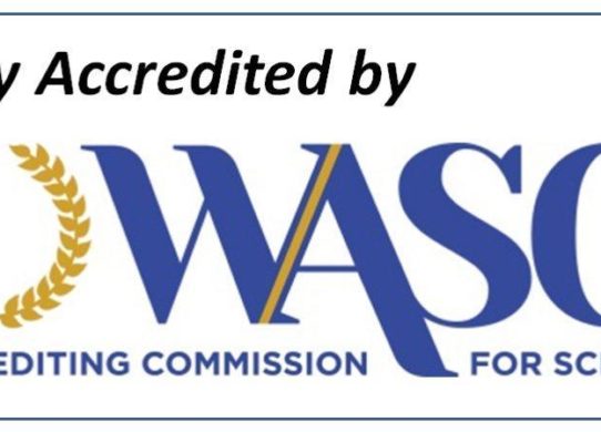 WASC accreditation certificate.