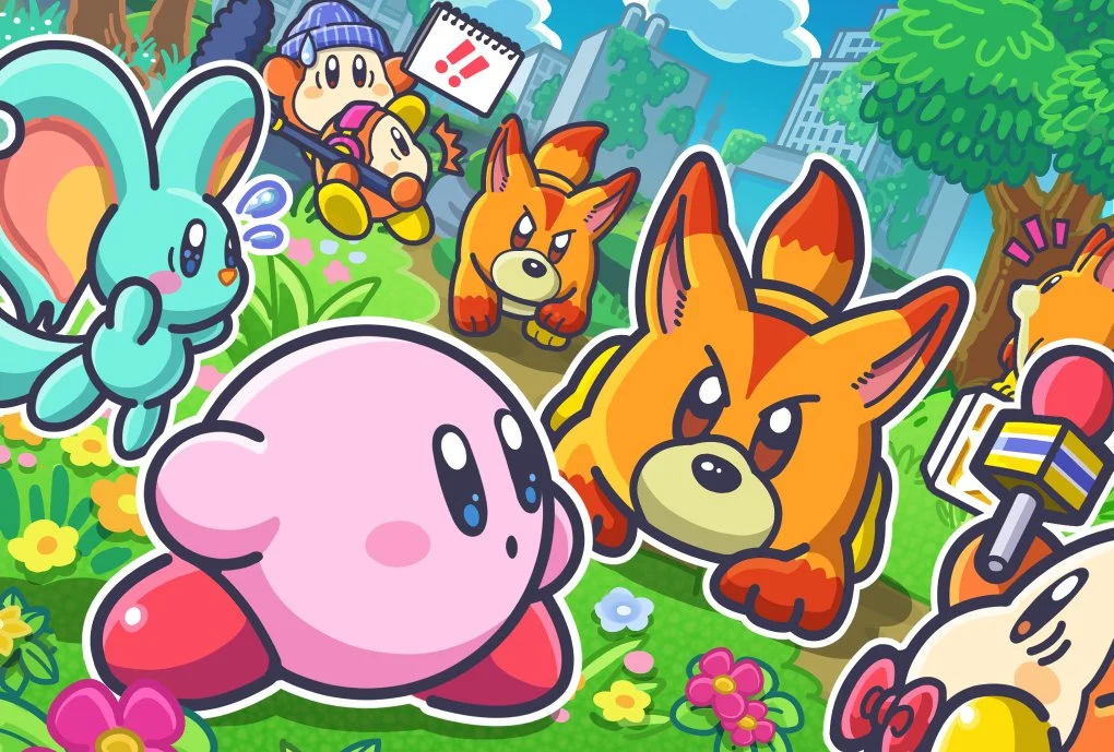 Kirby and The Forgotten Land poster.