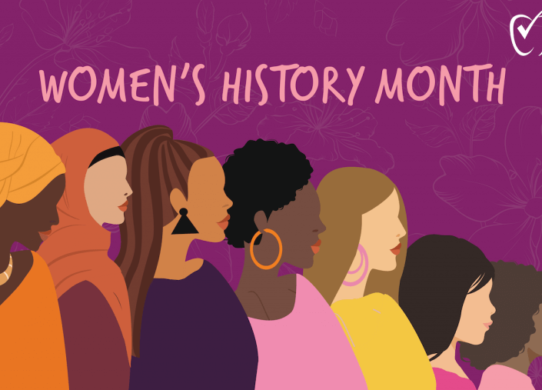 Women's History Month graphic.